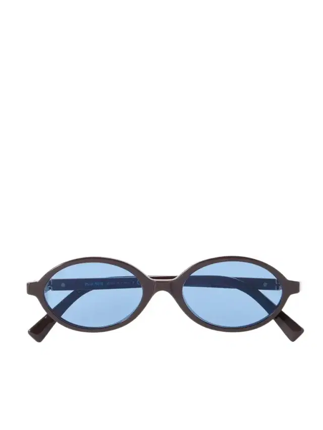 Miu Miu Eyewear Oval-frame Acetate Sunglasses