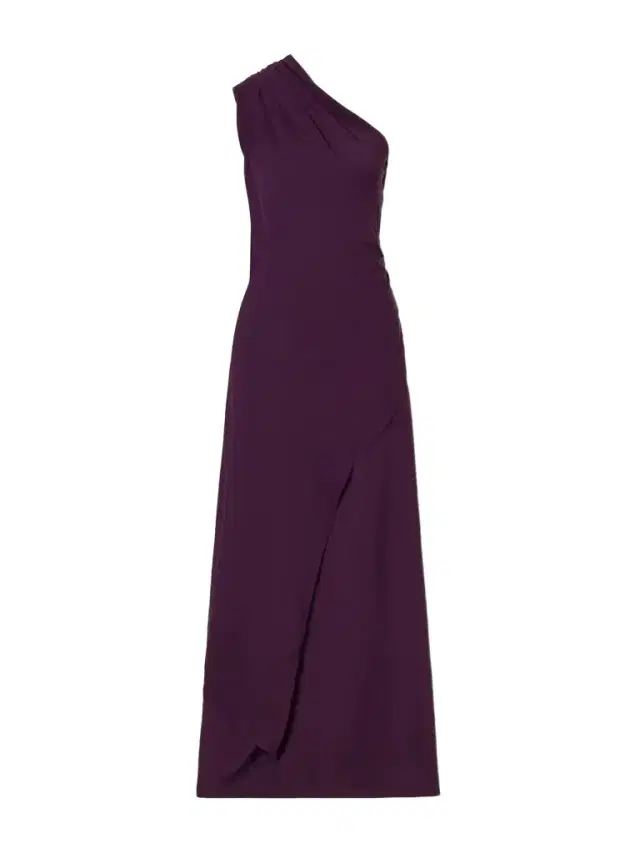 Marmar Halim One-shoulder Satin Gown