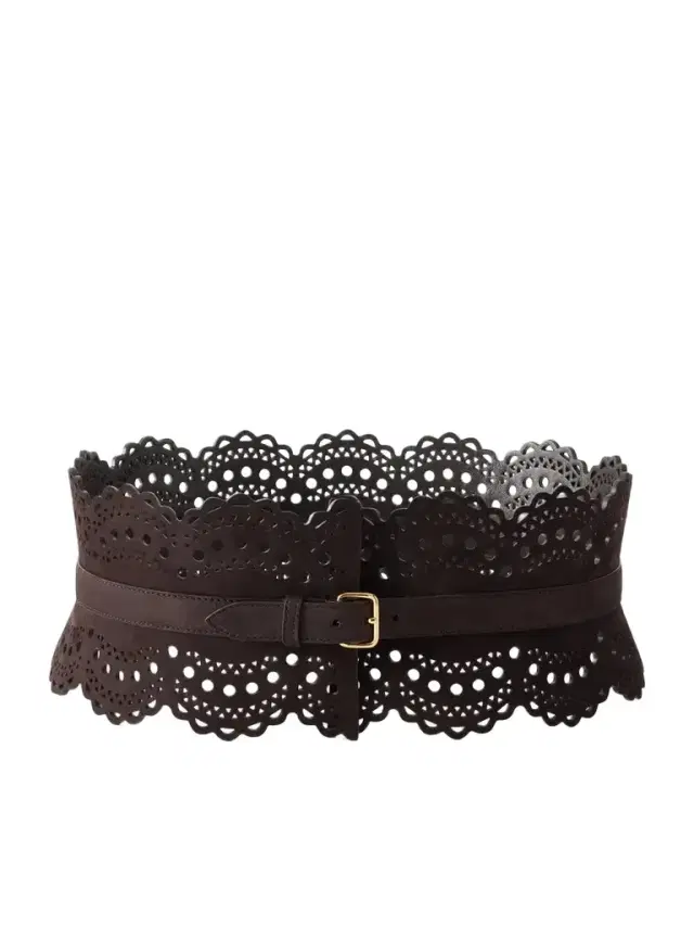 Alaïa Vienne Laser-cut Leather Waist Belt