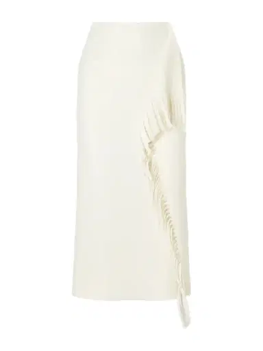 Lanvin Fringed Wool-blend Midi Skirt | Thumbnail 1 Lanvin Fringed Wool-blend Midi Skirt | Thumbnail 1