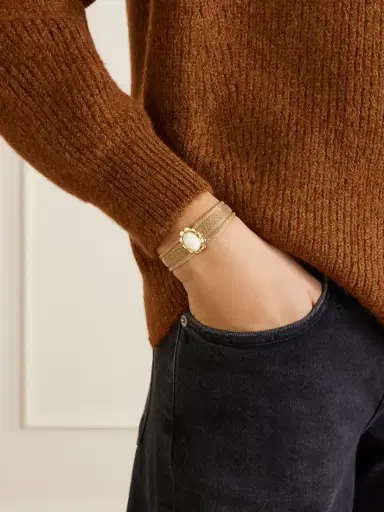 Isabel Marant Hanae Gold-tone Bone Bracelet | Thumbnail 2
