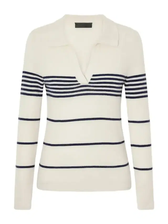 Nili Lotan Lucille Striped Cashmere Polo Sweater