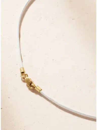 Marisa Klass 18-karat Gold, Chrysoprase And Leather Necklace | Thumbnail 3 Marisa Klass 18-karat Gold, Chrysoprase And Leather Necklace | Thumbnail 3