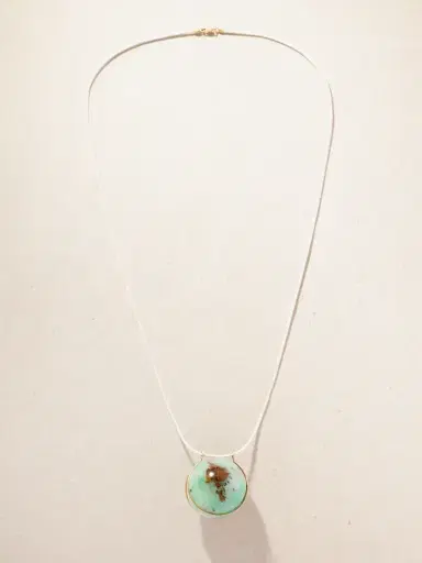 Marisa Klass 18-karat Gold, Chrysoprase And Leather Necklace | Thumbnail 4 Marisa Klass 18-karat Gold, Chrysoprase And Leather Necklace | Thumbnail 4