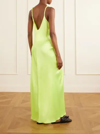 JW Anderson Tie-detailed Crinkled-silk Maxi Dress | Thumbnail 3 JW Anderson Tie-detailed Crinkled-silk Maxi Dress | Thumbnail 3