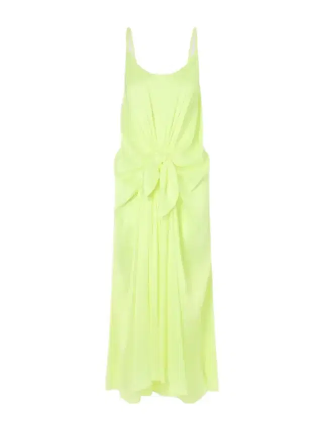 JW Anderson Tie-detailed Crinkled-silk Maxi Dress