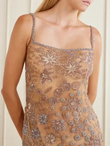 Clio Peppiatt Soléa Embellished Mesh Mini Dress | Thumbnail 4 Clio Peppiatt Soléa Embellished Mesh Mini Dress | Thumbnail 4
