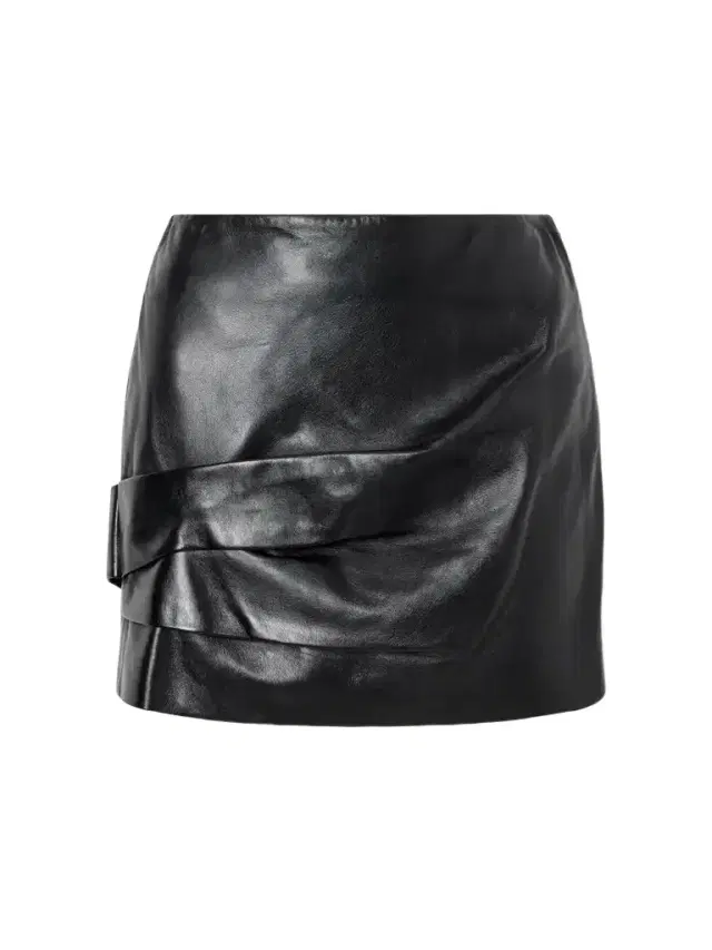 Isabel Marant Agnes Gathered Leather Mini Skirt
