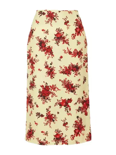 Jil Sander Floral-print Satin Midi Skirt | Thumbnail 1