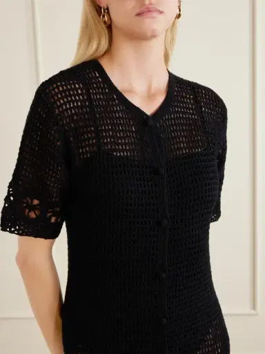 Terry Puesto Poolside Crocheted Organic-cotton Coverup | Thumbnail 4 Terry Puesto Poolside Crocheted Organic-cotton Coverup | Thumbnail 4