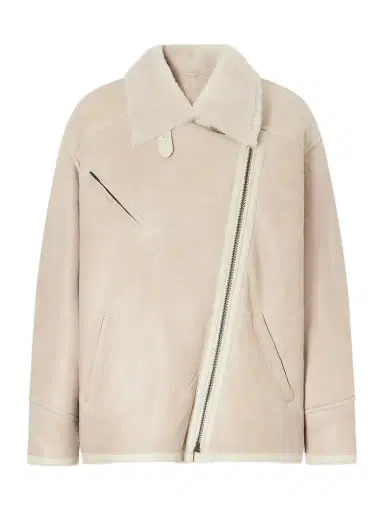 Isabel Marant Adelina Shearling-trimmed Leather Jacket | Thumbnail 1 Isabel Marant Adelina Shearling-trimmed Leather Jacket | Thumbnail 1
