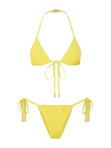 Dolce & Gabbana Logo-embellished Bikini | Thumbnail 1 Dolce & Gabbana Logo-embellished Bikini | Thumbnail 1