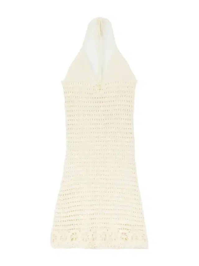 Terry Puesto Cece Halterneck Crocheted Organic-cotton Midi Dress