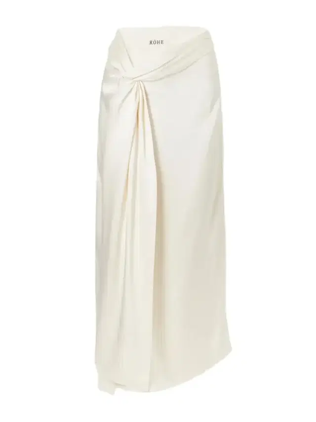 RÓHE Draped Satin Midi Wrap Skirt
