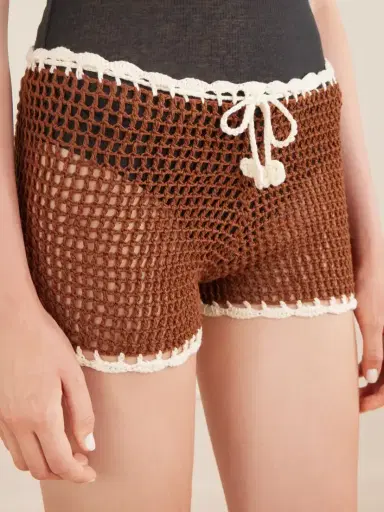 Terry Puesto Lido Crocheted Organic Cotton Shorts | Thumbnail 5 Terry Puesto Lido Crocheted Organic Cotton Shorts | Thumbnail 5