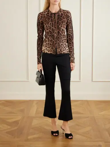 Dolce & Gabbana Leopard-print Wool-blend Cardigan | Thumbnail 2 Dolce & Gabbana Leopard-print Wool-blend Cardigan | Thumbnail 2