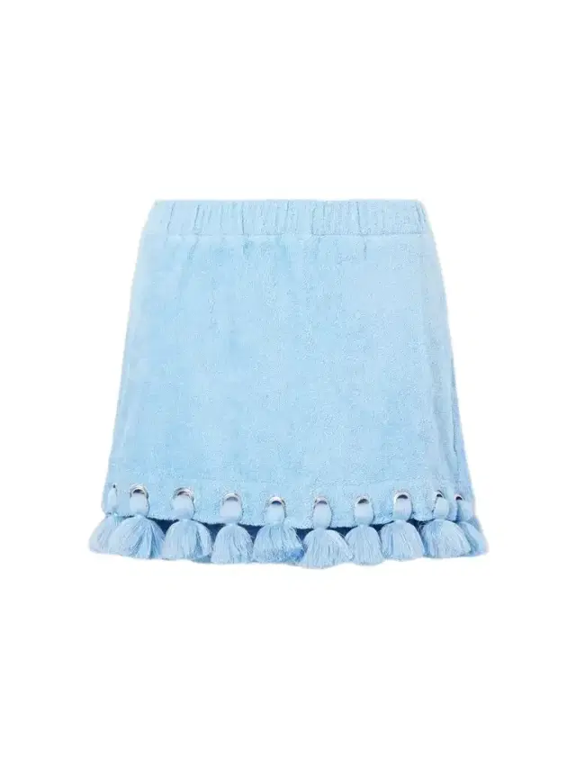 Cap d’Antibes Georgia Embellished Organic Cotton-terry Mini Skirt