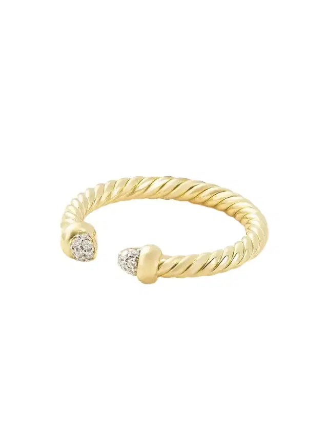 David Yurman Micro Cablespira® 18-karat Gold Diamond Ring