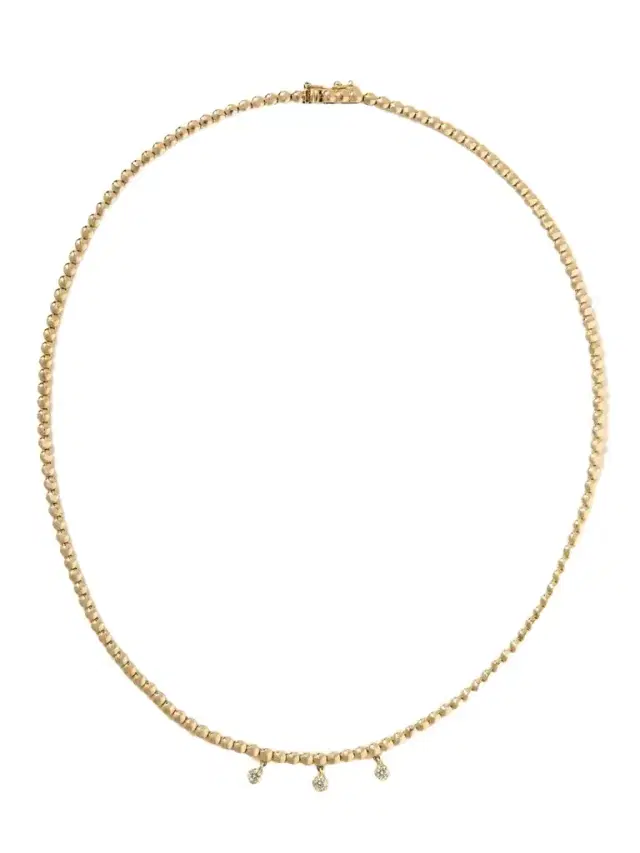 Jennifer Meyer 18-karat Gold Diamond Necklace