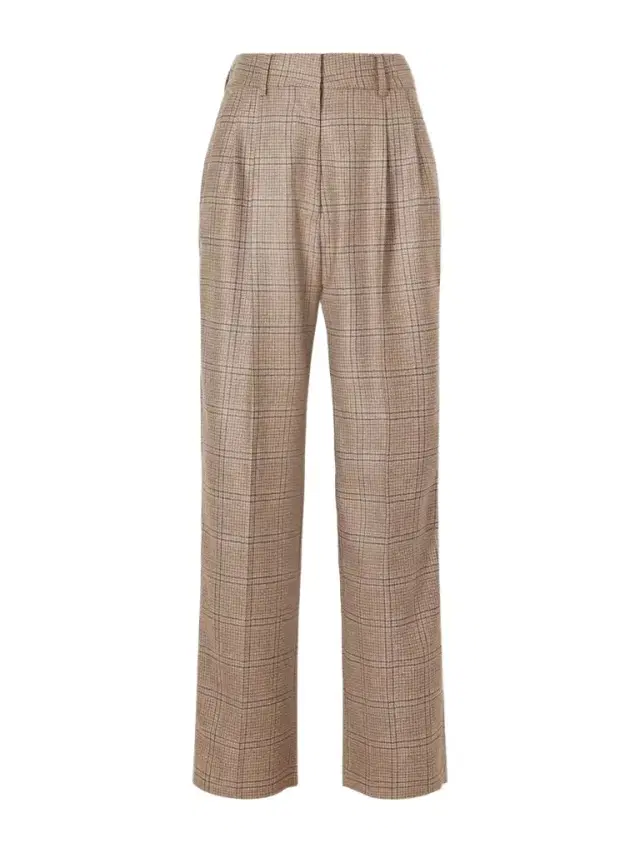 Blazé Milano Fox Checked Wool Pants