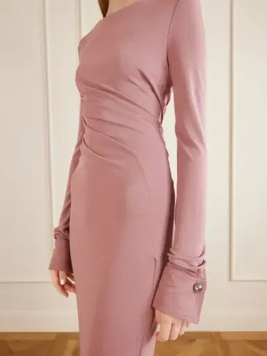 Lanvin Draped Crepe-jersey Midi Dress | Thumbnail 4 Lanvin Draped Crepe-jersey Midi Dress | Thumbnail 4