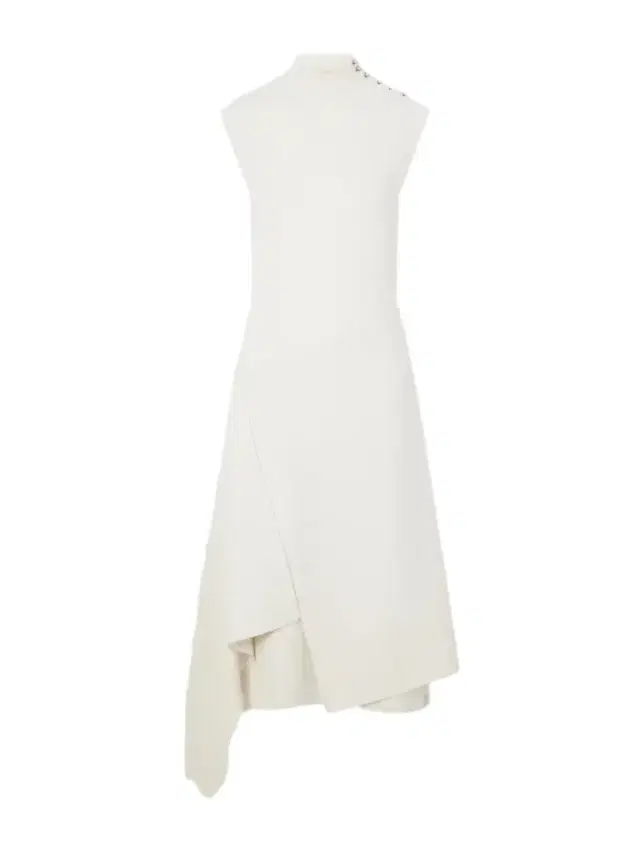 Lanvin Draped Wool-blend Turtleneck Midi Dress