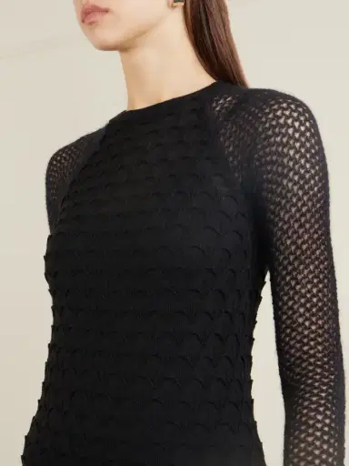 Lanvin Open-knit Wool Maxi Dress | Thumbnail 4