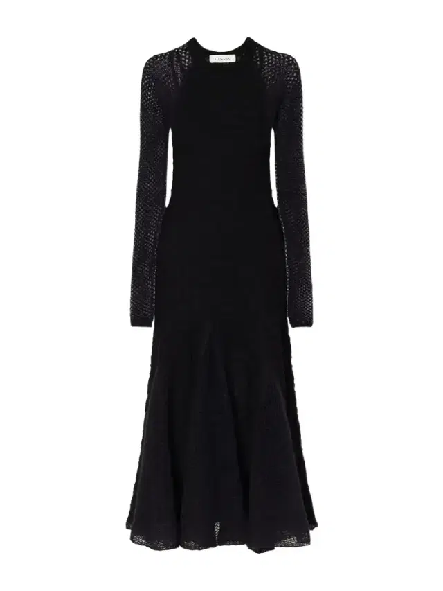 Lanvin Open-knit Wool Maxi Dress