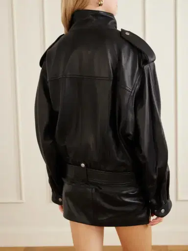 Isabel Marant Farza Leather Jacket | Thumbnail 4