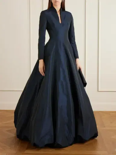 Marmar Halim Pleated Taffeta Gown | Thumbnail 2