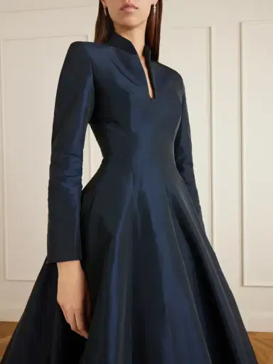 Marmar Halim Pleated Taffeta Gown | Thumbnail 4
