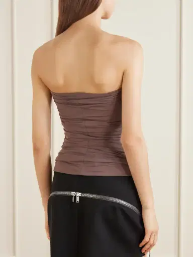 Rick Owens Alannah Strapless Cut-out Stretch-jersey Top | Thumbnail 4
