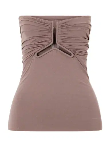 Rick Owens Alannah Strapless Cut-out Stretch-jersey Top | Thumbnail 1