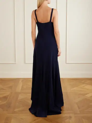 Stella McCartney Asymmetric Ruffled Crepe Maxi Dress | Thumbnail 3 Stella McCartney Asymmetric Ruffled Crepe Maxi Dress | Thumbnail 3