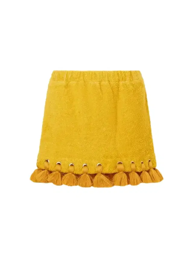 Cap d’Antibes Georgia Embellished Organic Cotton-terry Mini Skirt