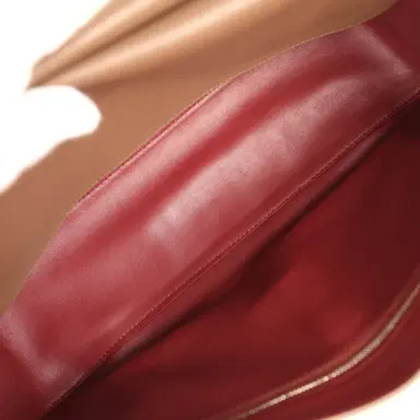 Chanel Chanel Maxi "Souplissimo" Small Flap Bag Brown Grained Calfskin Silver Hardware | Thumbnail 9