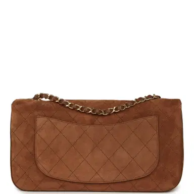 Chanel Chanel Maxi "Souplissimo" Small Flap Bag Camel Suede Gold Hardware | Thumbnail 4 Chanel Chanel Maxi "Souplissimo" Small Flap Bag Camel Suede Gold Hardware | Thumbnail 4
