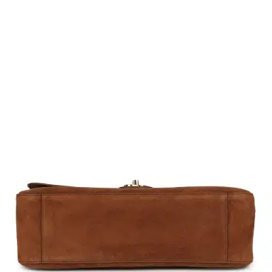 Chanel Chanel Maxi "Souplissimo" Small Flap Bag Camel Suede Gold Hardware | Thumbnail 6 Chanel Chanel Maxi "Souplissimo" Small Flap Bag Camel Suede Gold Hardware | Thumbnail 6