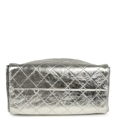 Chanel Chanel Small 25 Hobo Bag Silver Metallic Calfskin Gold Hardware | Thumbnail 7