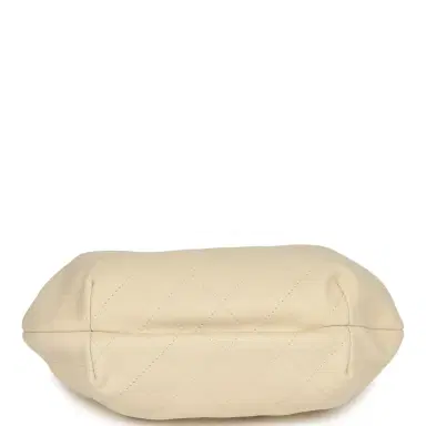 Chanel Chanel Small Pouch Light Beige Calfskin Tortoiseshell Hardware | Thumbnail 6
