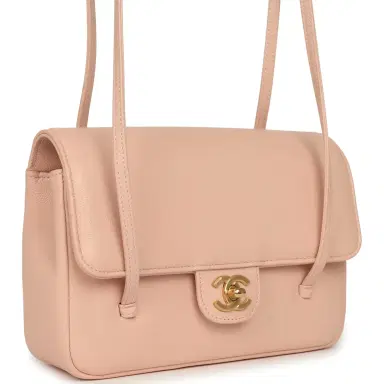 Chanel Chanel Small Preppy Coco Flap Bag Light Pink Shiny Caviar Brushed Gold Hardware | Thumbnail 2 Chanel Chanel Small Preppy Coco Flap Bag Light Pink Shiny Caviar Brushed Gold Hardware | Thumbnail 2
