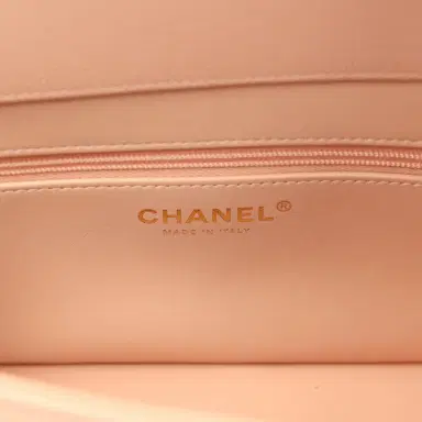 Chanel Chanel Small Preppy Coco Flap Bag Light Pink Shiny Caviar Brushed Gold Hardware | Thumbnail 10 Chanel Chanel Small Preppy Coco Flap Bag Light Pink Shiny Caviar Brushed Gold Hardware | Thumbnail 10