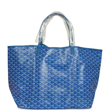 goyard Goyard Goyardine Sky Blue Saint Louis GM Tote Bag Palladium Hardware | Thumbnail 4 goyard Goyard Goyardine Sky Blue Saint Louis GM Tote Bag Palladium Hardware | Thumbnail 4