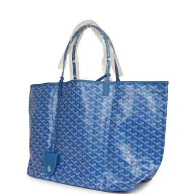 goyard Goyard Goyardine Sky Blue Saint Louis GM Tote Bag Palladium Hardware | Thumbnail 5 goyard Goyard Goyardine Sky Blue Saint Louis GM Tote Bag Palladium Hardware | Thumbnail 5