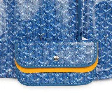 goyard Goyard Goyardine Sky Blue Saint Louis GM Tote Bag Palladium Hardware | Thumbnail 7 goyard Goyard Goyardine Sky Blue Saint Louis GM Tote Bag Palladium Hardware | Thumbnail 7