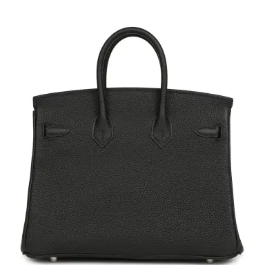 HERMÈS Hermes Birkin 25 Black Togo Palladium Hardware | Thumbnail 4 HERMÈS Hermes Birkin 25 Black Togo Palladium Hardware | Thumbnail 4