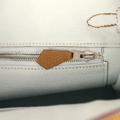 HERMÈS Hermes Birkin 25 Bronze Dore Verso Togo Palladium Hardware | Thumbnail 9