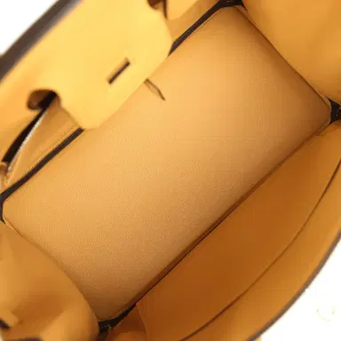 HERMÈS Hermes Birkin 25 Paille Togo Palladium Hardware | Thumbnail 8 HERMÈS Hermes Birkin 25 Paille Togo Palladium Hardware | Thumbnail 8
