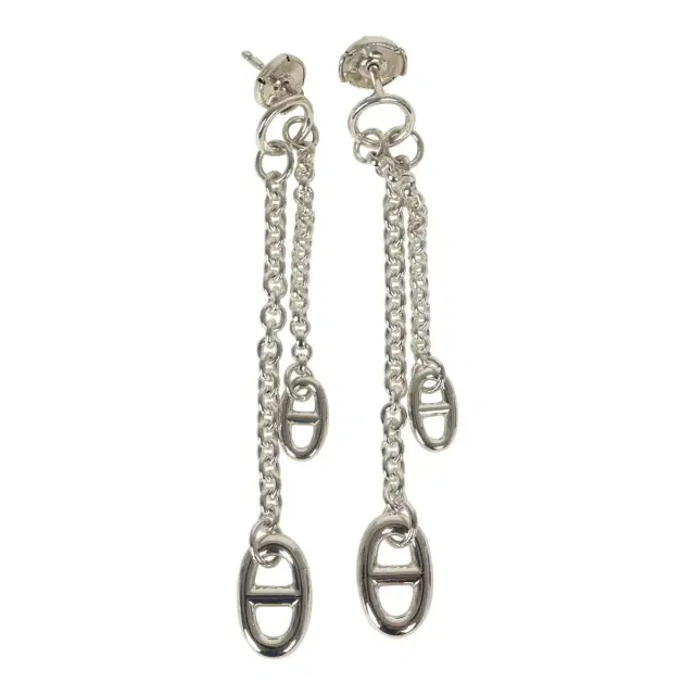 HERMÈS Hermes Farandole Drop Earrings PM Sterling Silver