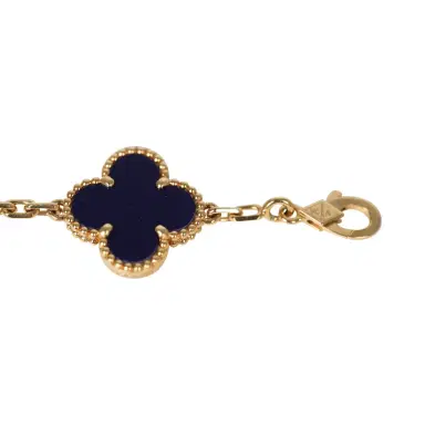 Van Cleef & Arpels Van Cleef & Arpels Limited Edition "Vendome" Vintage Alhambra Diamond Bracelet and Blue Sevres Porcelain 18K Yellow Gold | Thumbnail 6 Van Cleef & Arpels Van Cleef & Arpels Limited Edition "Vendome" Vintage Alhambra Diamond Bracelet and Blue Sevres Porcelain 18K Yellow Gold | Thumbnail 6